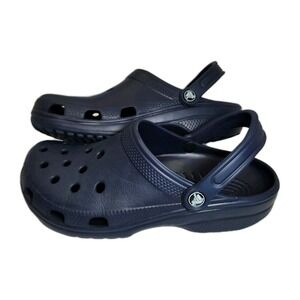 Crocs Classic Clog Navy Blue Mens 8 Womens 10 Made In Italy Comfort Slip On...